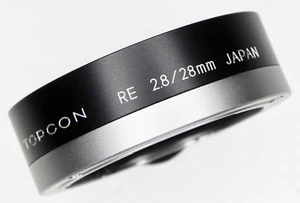 Topcon RE 28mm f2.8 Matte-Chrome Lens Hood #5 ......... Rare ........ Minty - Picture 1 of 5