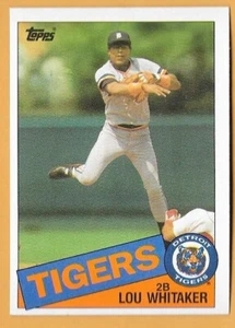 LOU WHITAKER DETROIT TIGERS #480 - TOPPS NM-MT 1985 - Picture 1 of 2