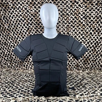 NEW Warrior Shield Paintball Chest Protector - Black - Large/X-Large