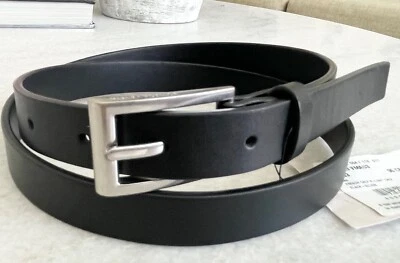 Bottega Veneta Women's Esse French Calf  Leather Black Belt 649369 - Image 1 of 4