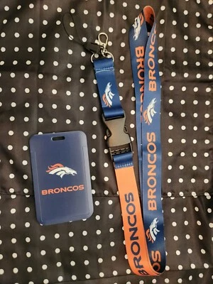 Denver Broncos NFL Lanyard Keychain & ID Holder  - Image 1 of 2