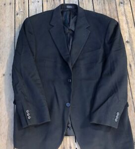 Pronto-Uomo Jacket Blazer 100% Cashmere 44S Black |  Great condition!