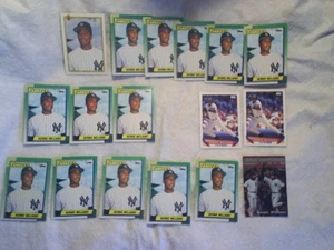 17 1990 BERNIE WILLIAMS TOPPS BASEBALL ROOKIE CARD LOT,new york yankees,1993,00 - Picture 1 of 2