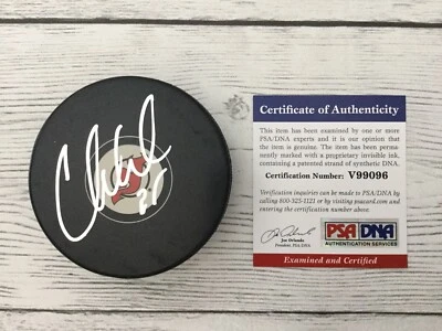 Cory Schneider Signed Autographed NJ New Jersey Devils Hockey Puck PSA DNA COA b - Image 1 of 3