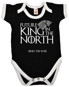 Game Thrones Bodysuit "Future King in the North" Baby grow Vest GOT Baby Clothes - Picture 1 of 1