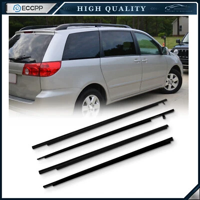 For 2003-2010 Toyota Sienna Front & Rear Door Window Seal Belt Molding — 第 1/4 张图片