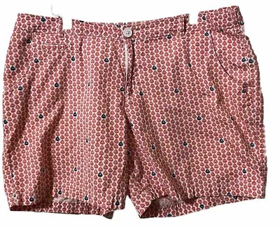 Columbia PFG Men's Super Bonehead Fishing Shorts Red White Blue 36" x 6" - Image 1 of 4