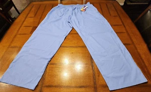 SPECTRUM ALWAYS BRIGHT~CEIL BLUE SCRUB PANTS UNISEX 2XL ELASTIC WAIST STYLE 300C - Picture 1 of 11