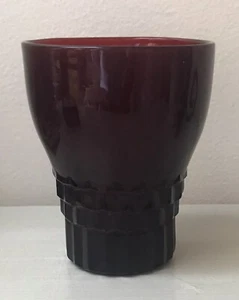 Anchor Hocking Royal Ruby Dark Red Drinking Glass Tumblers 9 oz. 4" x 3" ~ EUC - Picture 1 of 7