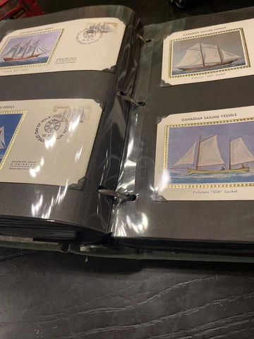 Large Collection Of Canadian First Day Covers In Binder In Mint Condition Cover