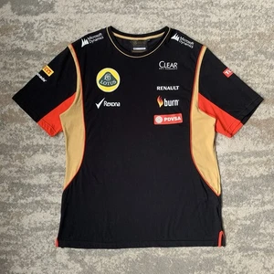 Lotus Renault Racing F1 Formula 1 Team Racing Black Green Sponsor T-Shirt XXL - Picture 1 of 11