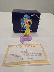JOY Inside Out - Disney President's Edition Ornament NEW w Box Cert RARE - Picture 1 of 7