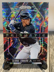 George Lombard Jr Red Pulsar Prizmatic #225/399 2025 Panini Prizm #12 NY Yankees - Picture 1 of 2