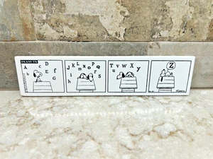 Charles Schulz Peanuts Snoopy ABC Z Tile..#11 - Picture 1 of 3