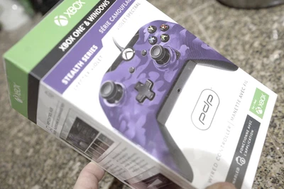 XBOX ONE Windows Stealth Series Wired Controller SPECTER VIOLET Camo RARE *NEW*  - Image 1 of 4
