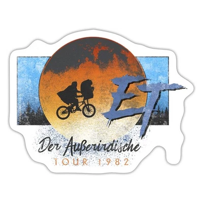 SPREADSHIRT E.T. Der Außerirdische Tour 1982 Fahrrad Mond Flug Aufkleber Sticker