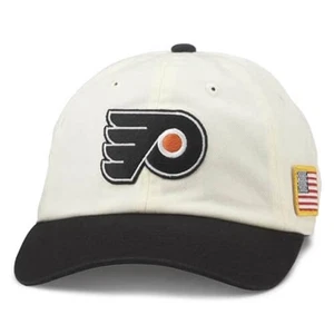 American Needle United Slouch NHL Team Casual Dad Mütze Philadelphia Flyers, elfenbeinfarben - Bild 1 von 3