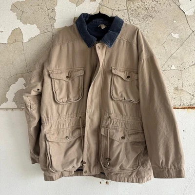 Chaqueta de Colección Años 90 Utilidad Tareas Abrigo de Granero Cuello de Pana Arizona Jeans Co Para Hombres XL Foto 1 de 4