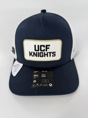 Nike Rise UCF Knights Team Emitido Negro Blanco Malla Snapback Gorra Gorra M/L Nuevo Foto 1 de 4