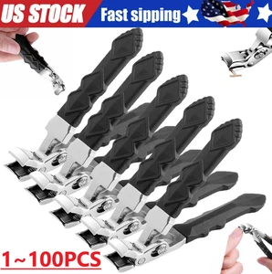 Extra Large Nail Clippers For Thick Nails Heavy Duty Stainless Professional Lot - Picture 1 of 20