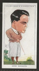 CHURCHMAN-MEN OF THE MOMENT IN SPORT 1928-#31- GOLF - GENE SARAZEN  - Picture 1 of 2