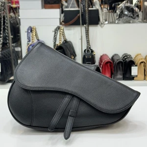 Dior Saddle Medium en cuir noir 1ADPO093 138033823 - Picture 1 of 8