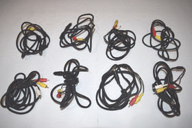 Composite AV Cable OEM Sega for Saturn Console Video Game System Lot of 8