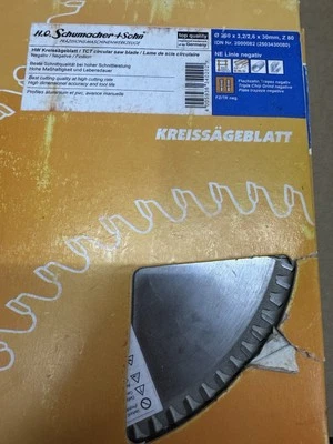 SCHUMACHER+SOHN Schumacher + Sohn HM Kreissägeblatt 250 mm x 30 mm 80 Zähne (FZ/TR neg) 2000082