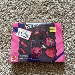 Vintage Barbie Pretty Treasures HEART JEWELRY Fashion Pack #14544 1996 Pink NIB - Picture 1 of 5