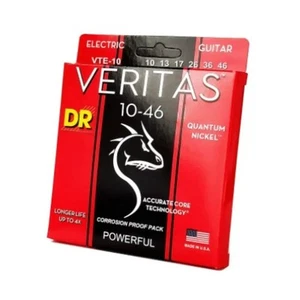 DR Electric Guitar Strings Veritas Strings VTE-10 MEDIUM 10-46 Nickel Wrap - Picture 1 of 8