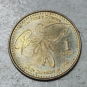 GUATEMALA 🇬🇹 ONE (1) QUETZAL COIN 2019 - Picture 1 of 2