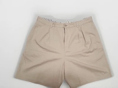 Pantalones cortos plisados para hombre I.N,C International Concepts 100 % color beige talla 34 Foto 1 de 4