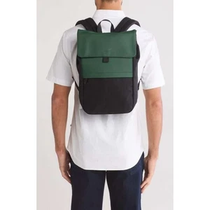Zaino Duchamp London verde nero patta scuola viaggio borsa - DIFETTO - Foto 1 di 9