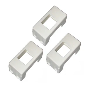 3 pz. ADATTATORE PORTAFRUTTO GEWISS SYSTEM 20 BIANCO x FRUTTO KEYSTONE RJ45 RJ12 - Foto 1 di 1