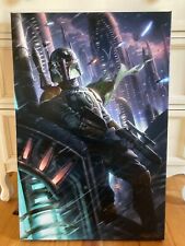 Raymond Swandland Giclee A Hunter in the Endless City Artist Proof 1/10 Boba Fet