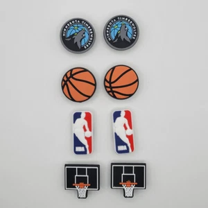 NBA Minnesota Timberwolves Basketball Team For Crocs Shoe Charms - 8 Pieces - Picture 1 of 1