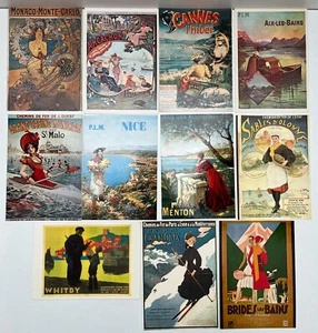 Lot de 11 cartes postales CPM Affiches Touristiques PLM - Picture 1 of 6