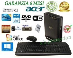 Garanzia Acer Veriton L670G - Wireless - 4GB Ram - SSD 120GB +Tastiera + Mouse - Foto 1 di 3