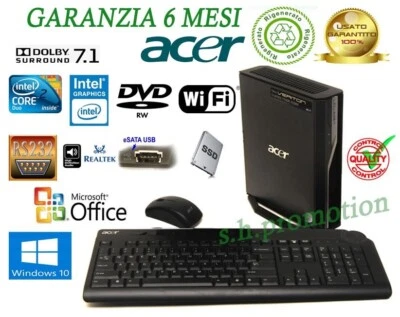 Garanzia Acer Veriton L670G - Wireless - 4GB Ram - SSD 120GB +Tastiera + Mouse - Immagine 1 di 3