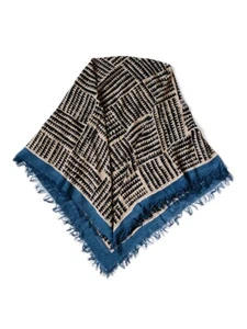 (ASK availability First) KAPITAL Rayon Fringe Stole (Herringbone Block ) new - Picture 1 of 7