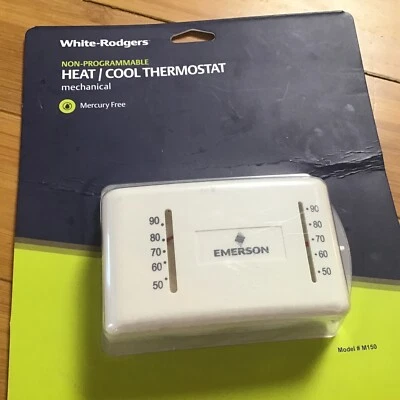 White Rodgers  Heating and Cooling  Lever  Mechanical Thermostat - Image 1 of 2
