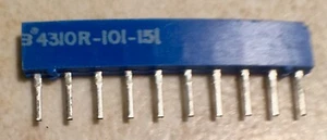 Red de resistencia de película de 2 % gruesa Bourns 4310R-101-151 150 ohmios - lote de 2 - nuevo de lote antiguo - Imagen 1 de 1