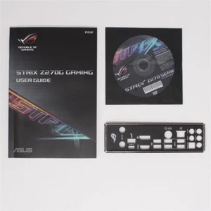 ASUS Strix Z270G Gaming - SET Handbuch ATX IO Shield Slotblende CD (#6574) - Bild 1 von 1