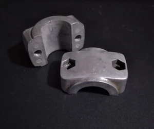 NOS Puch Moped Handlebar Tube Clamps (Pair) #349.2.30.502.1 - Picture 1 of 3