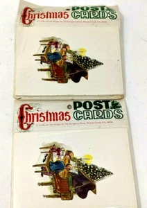 Vtg Christmas Postcards Piano Recital Evergreen Press Carol Watson 2 Pkgs 25 ea - Picture 1 of 10