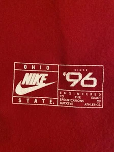 NEW Nike Ohio State Buckeyes Light Soft Fleece Throw Blanket 50" X 60" NCAA - Picture 1 of 3