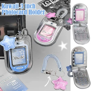 3Inch Photocard Holder Kpop Idol Photo Case ID Card Protective Cute Case Pendant - Picture 1 of 17