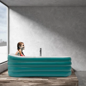 Foldable Bathtub Adult Large Shower Soaking Folding Water Spa Bath Tub Portable - Picture 1 of 20