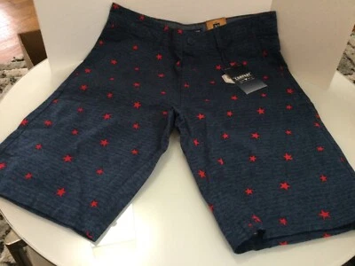 Bermudas Company Eighty One elásticas azules negras rojas estrellas para hombre talla 30 nuevas con etiquetas Foto 1 de 4