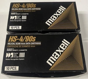 Maxell HS-4/90s Helical-Scan 4mm Data Cartridge Tape DDS DAT Lot (18) NEW SEALED - Afbeelding 1 van 3